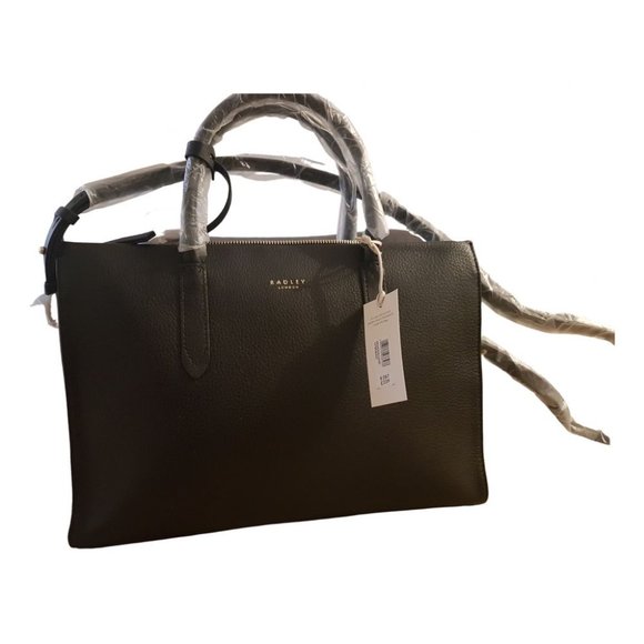 NEW LARGE Radley Arlington Court black leather satchel handbags for women - Picture 1 of 4